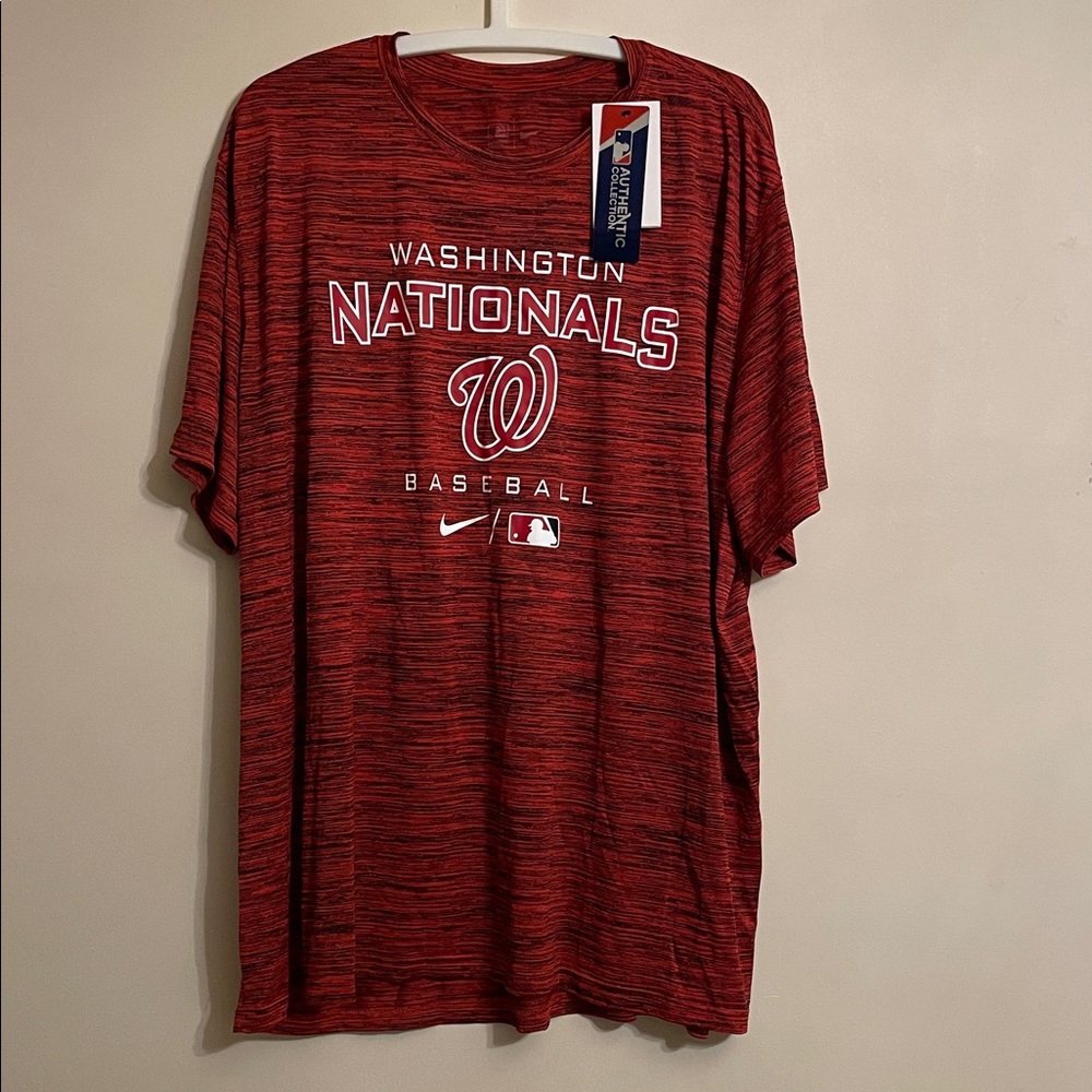 Nike Red Washington Nationals Baseball Tee